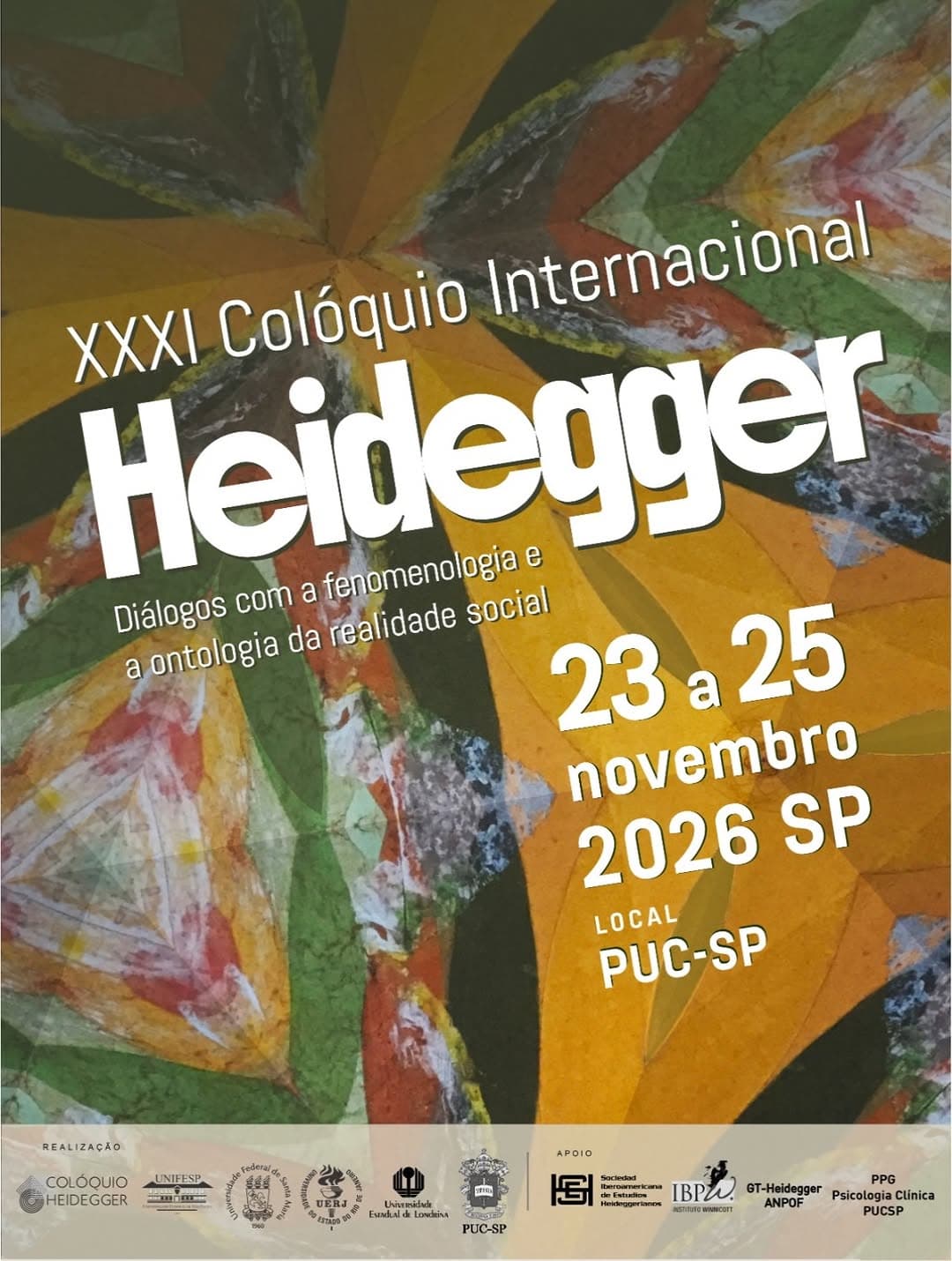 Colóquio Heidegger: Chamada de Trabalhos até 12/09