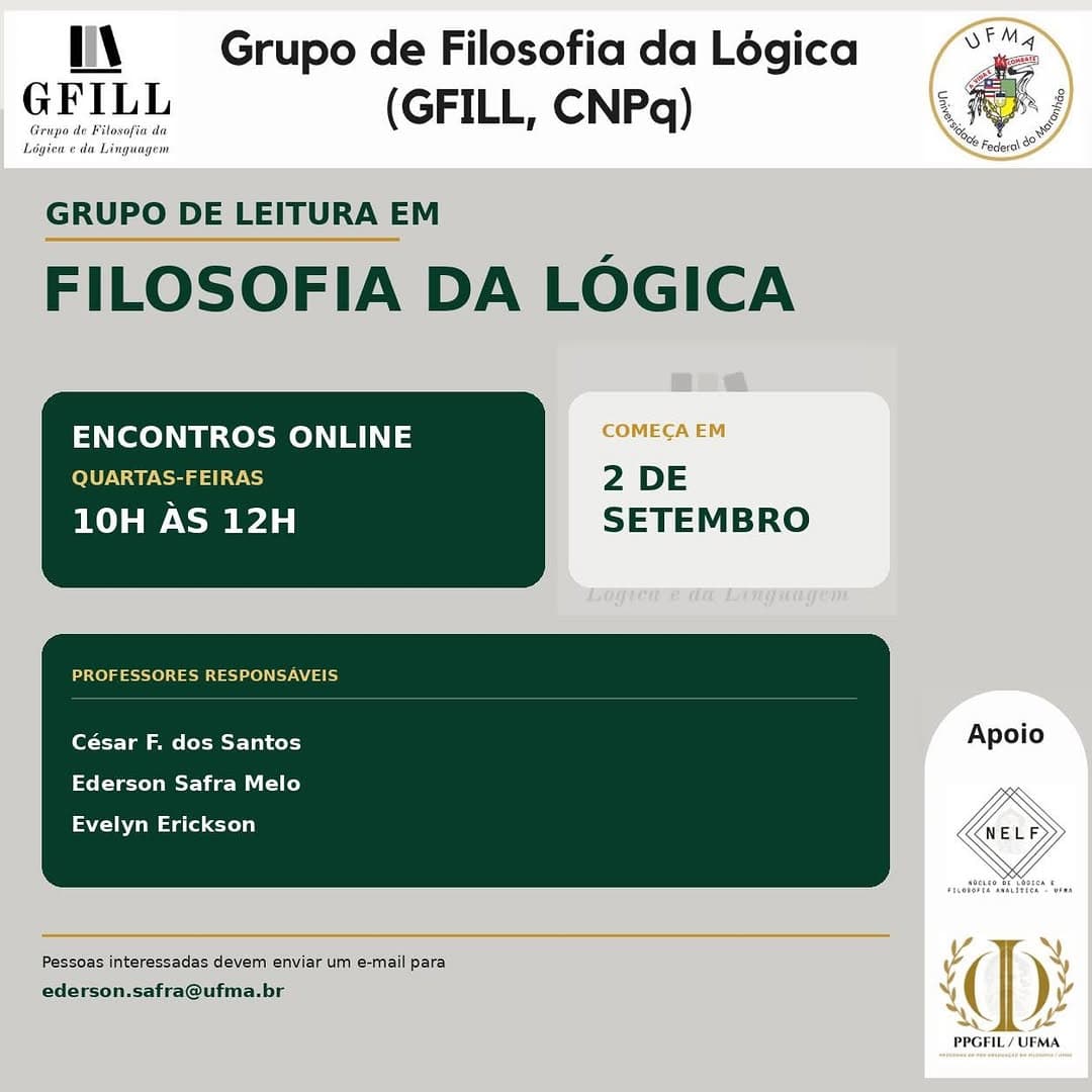Grupo de Leitura em Filosofia da Lógica (GFILL/UFMA) — 2026.2