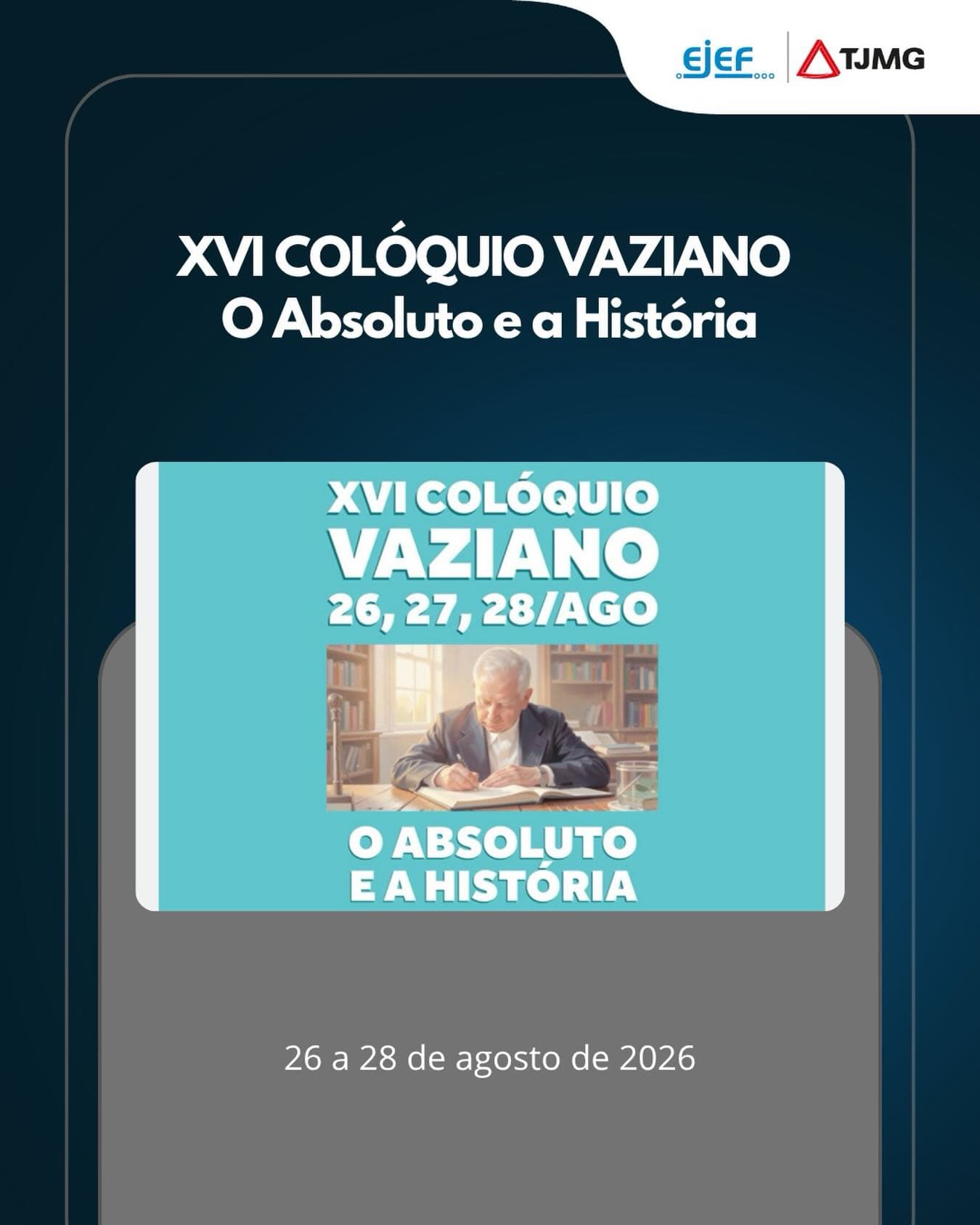XVI Colóquio Vaziano — O Absoluto e a História