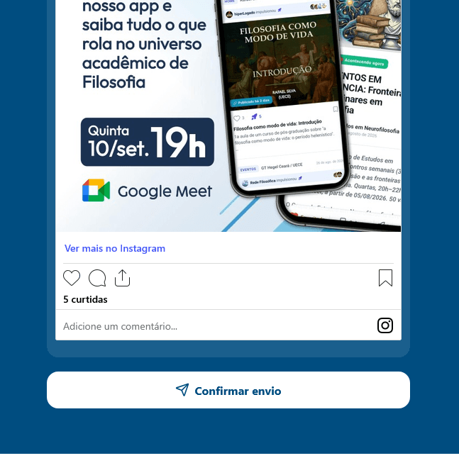 Visualize e confirme o envio