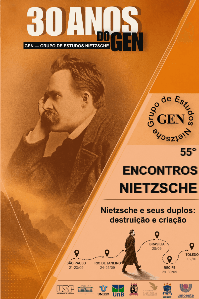 30 Anos do GEN — 55º Encontro Nietzsche: Nietzsche e seus duplos: destruição e criação