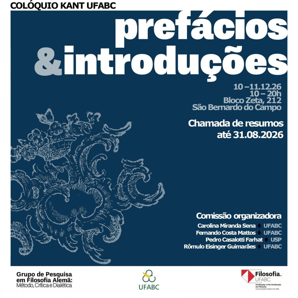 Colóquio Kant UFABC — Prefácios e Introduções