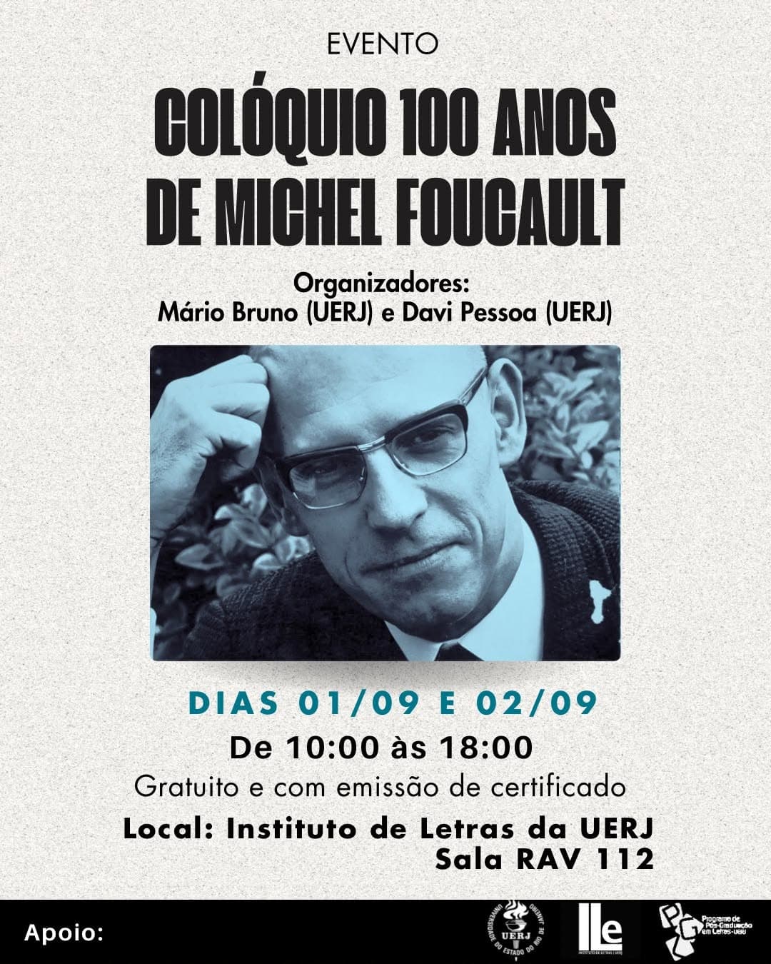 Colóquio 100 Anos de Michel Foucault (ILE/UERJ)