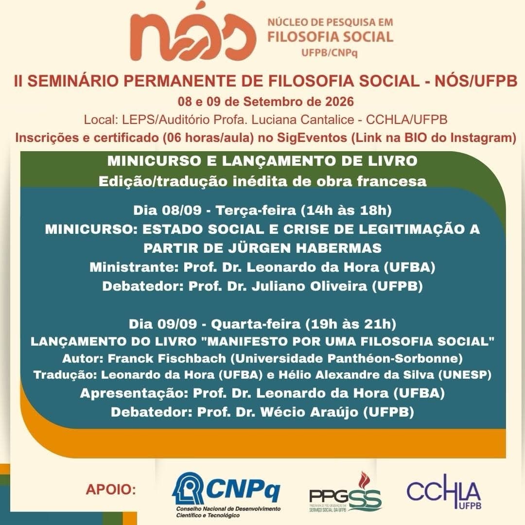 Abertura do Semestre Letivo 2026.2 (NÓS UFPB)